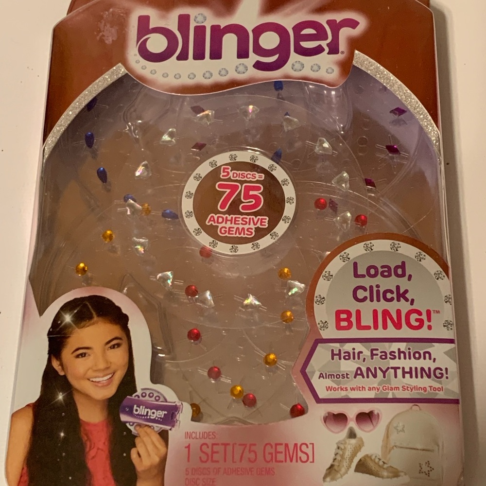 75 Bling Clear Adhesive Gems Blinger Refill Pack Sparkle Collection New